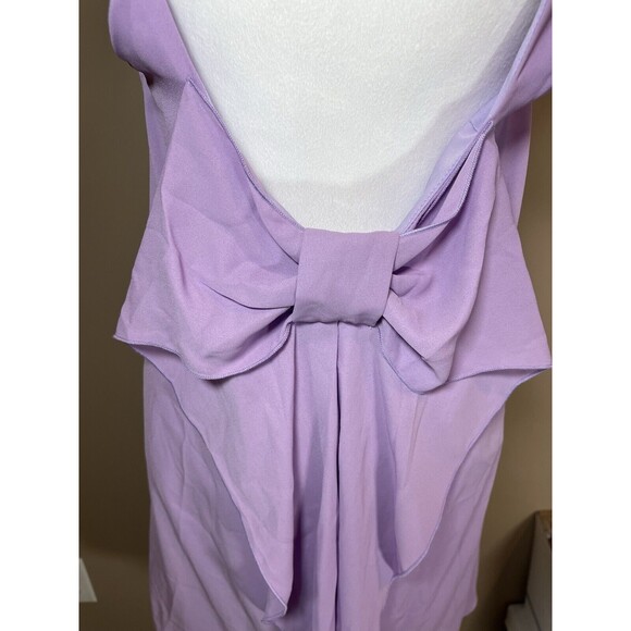 Everly Lavender Purple Pixie Mini Dress Fairycore Sheer Babydoll Bow Twee - L - Picture 2 of 11